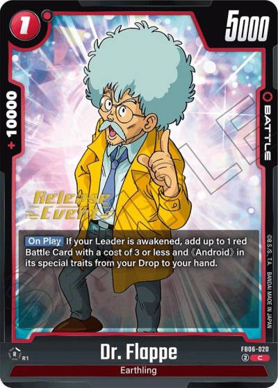 Dr Flappe FB06-020 Rivals Clash Release Event Cards Fusion World card