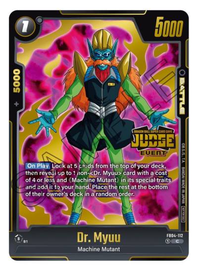 Dr Myuu Judge Pack Event Judge 03 FB04-112 Tournament and Championship Promos Fusion World card