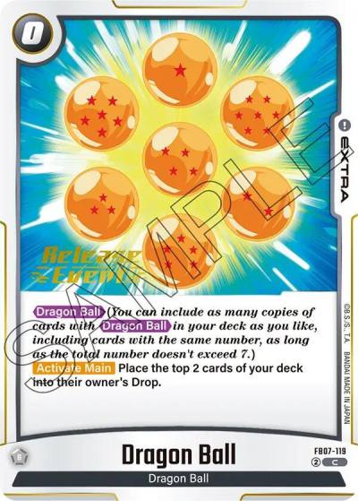 Dragon Ball FB07-119 Wish For Shenron Release Event Cards Fusion World card