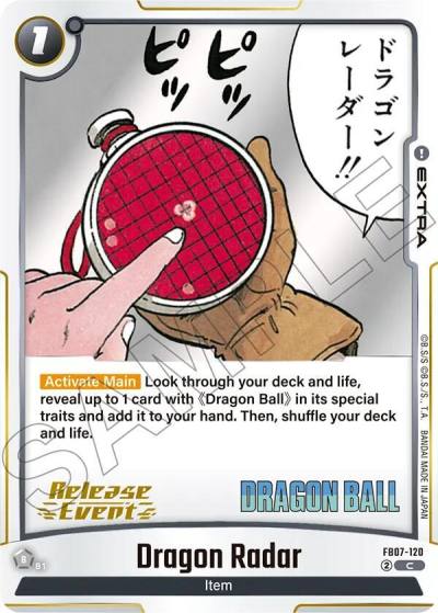 Dragon Radar FB07-120 Manga Booster 02 Release Event Cards Fusion World card