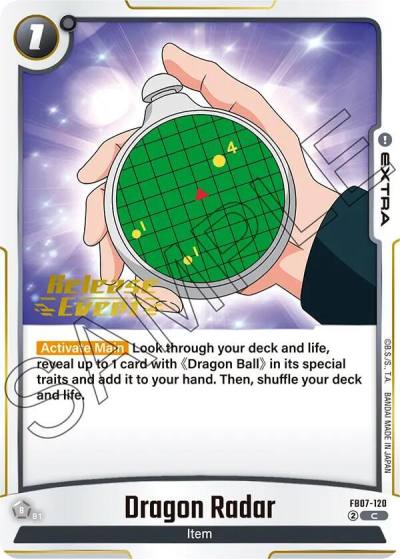Dragon Radar FB07-120 Wish For Shenron Release Event Cards Fusion World card
