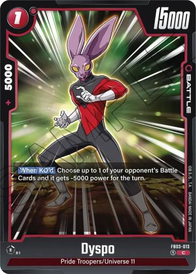 Dyspo FB03-013 Raging Roar Fusion World card