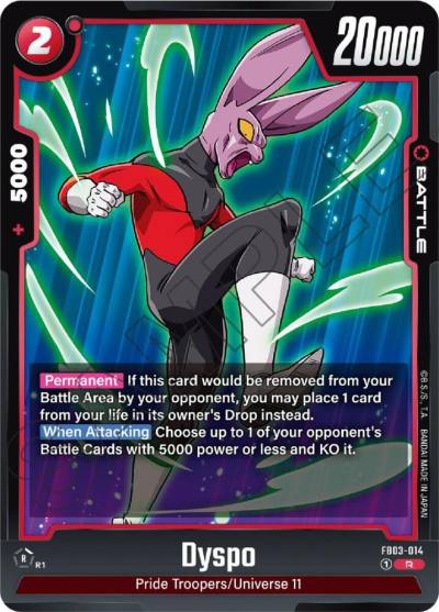 Dyspo FB03-014 Raging Roar Fusion World card