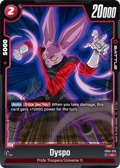 Dyspo FB04-015 Ultra Limit Fusion World card