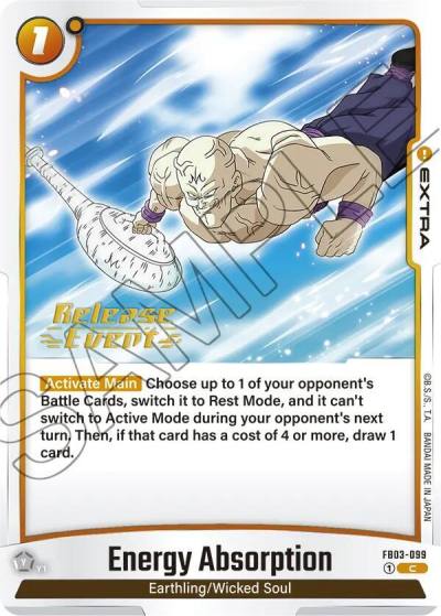 Energy Absorption FB03-099 Raging Roar Release Event Cards Fusion World card