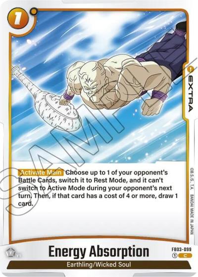 Energy Absorption FB03-099 Raging Roar Fusion World card