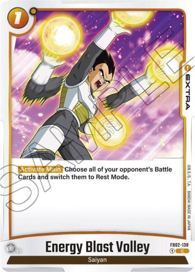 Energy Blast Volley FB02-138 Blazing Aura Fusion World card