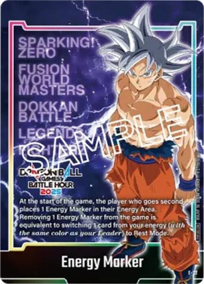 Energy Marker Dragon Ball Games Battle Hour 2025 Promo Card Set E-22 Fusion World Energy Markers Fusion World card