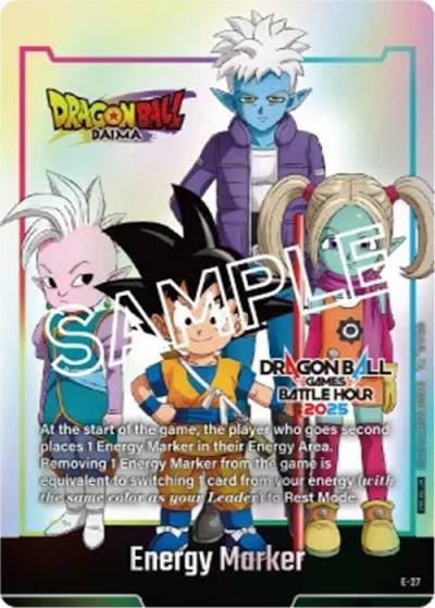 Energy Marker Dragon Ball Games Battle Hour 2025 Promo Card Set E-27 Fusion World Energy Markers Fusion World card