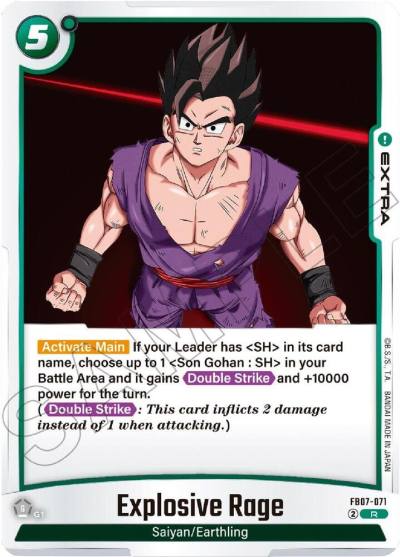 Explosive Rage FB07-071 Wish For Shenron Fusion World card