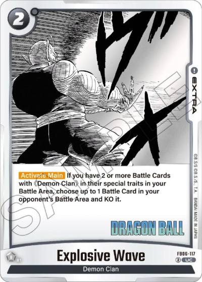 Explosive Wave FB06-117 Manga Booster 01 Fusion World card