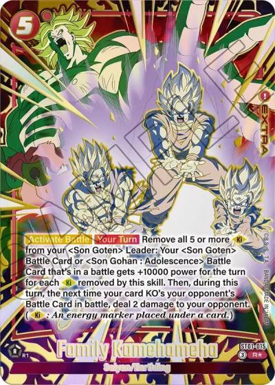 Family Kamehameha Alternate Art ST01-015 Story Booster 01 Fusion World card