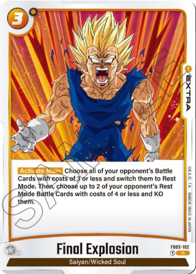 Final Explosion FB03-102 Raging Roar Fusion World card