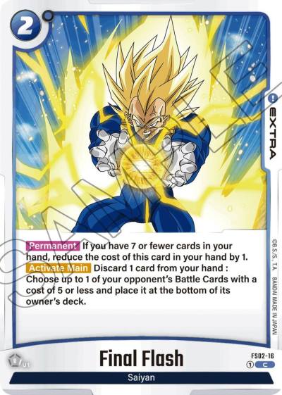 Final Flash FS02-16 Starter Deck 2: Vegeta Fusion World card