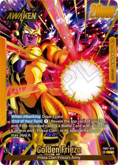 Frieza Alternate Art FB07-073 Wish For Shenron Fusion World card