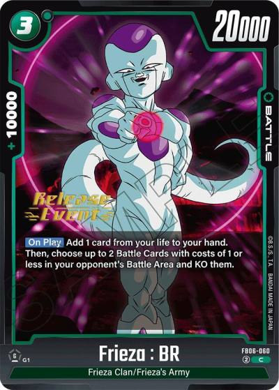 Frieza BR FB06-060 Rivals Clash Release Event Cards Fusion World card