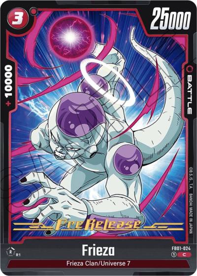 Frieza FB01-024 Awakened Pulse Pre-Release Cards Fusion World card
