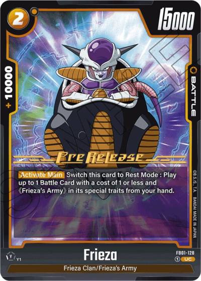 Frieza FB01-128 Awakened Pulse Pre-Release Cards Fusion World card