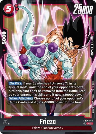 Frieza FB04-018 Ultra Limit Fusion World card