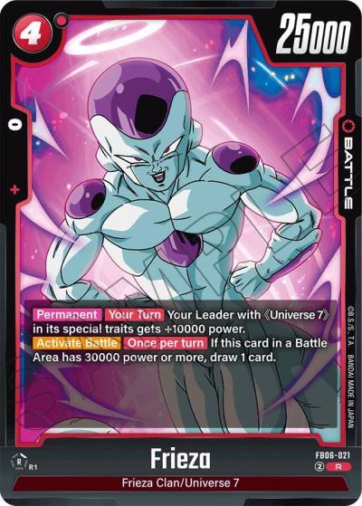 Frieza FB06-021 Rivals Clash Fusion World card