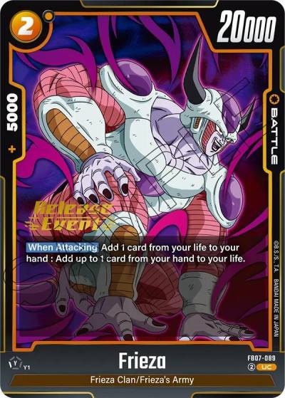 Frieza FB07-089 Wish For Shenron Release Event Cards Fusion World card