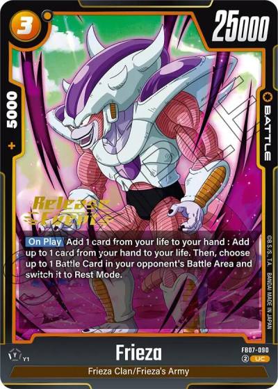 Frieza FB07-090 Wish For Shenron Release Event Cards Fusion World card
