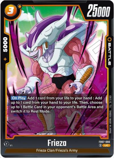 Frieza FB07-090 Wish For Shenron Fusion World card