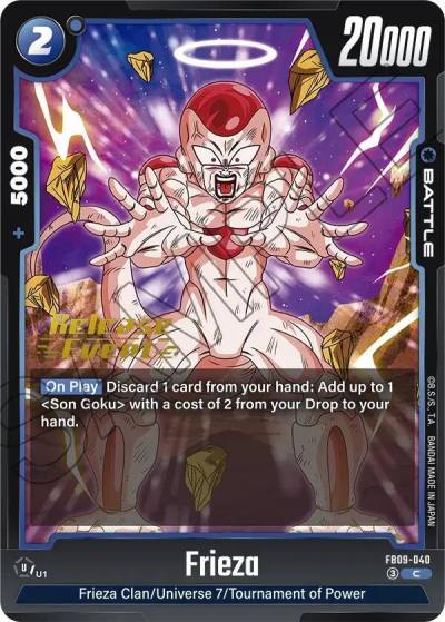 Frieza FB09-040 Dual Evolution Release Event Cards Fusion World card
