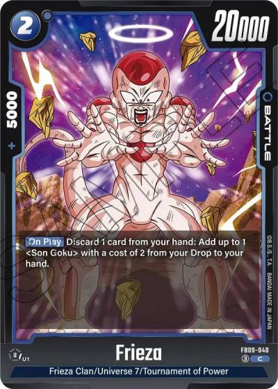 Frieza FB09-040 Dual Evolution Fusion World card