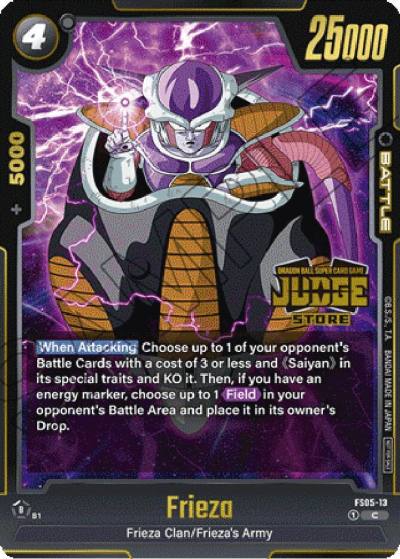 Frieza Judge Pack Store Judge 02 FS05-13 Tournament and Championship Promos Fusion World card