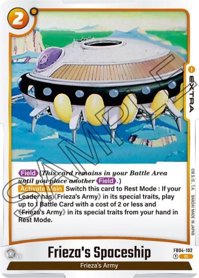 Friezas Spaceship FB04-102 Ultra Limit Fusion World card