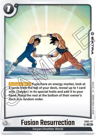 Fusion Resurrection FB05-117 New Adventure Fusion World card