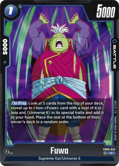 Fuwa FB08-043 Saiyan's Pride Fusion World card