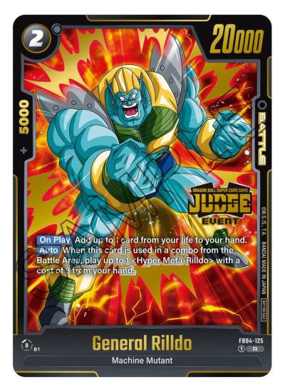 General Rilldo Judge Pack Event Judge 03 FB04-125 Tournament and Championship Promos Fusion World card