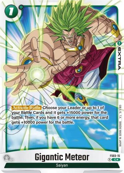 Gigantic Meteor Bonus Pack Alternate Art FS03-15 Starter Deck 3: Broly Fusion World card