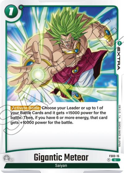 Gigantic Meteor FS03-15 Starter Deck 3: Broly Fusion World card