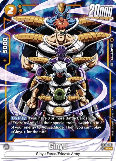 Ginyu Alternate Art FB01-109 Awakened Pulse Fusion World card