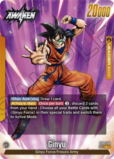 Ginyu FB01-104 Awakened Pulse Fusion World card