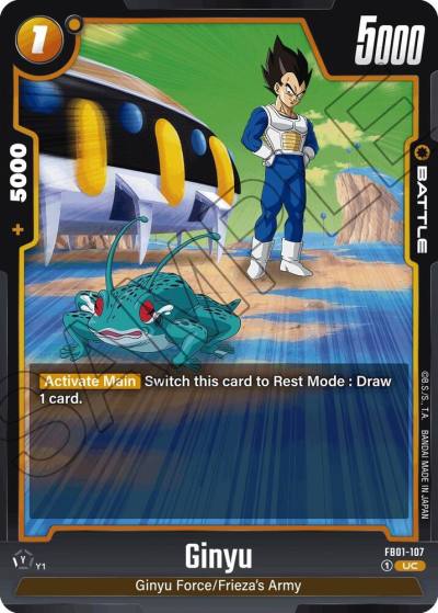 Ginyu FB01-107 Awakened Pulse Fusion World card