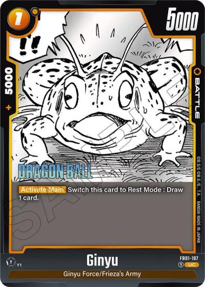 Ginyu FB01-107 Manga Booster 02 Fusion World card