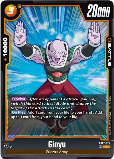 Ginyu FB07-074 Wish For Shenron Fusion World card