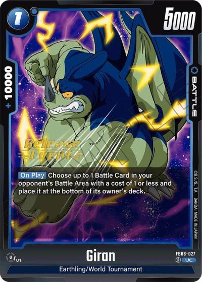 Giran FB06-027 Rivals Clash Release Event Cards Fusion World card