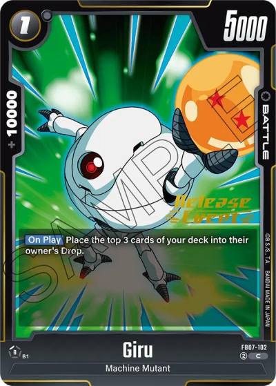 Giru FB07-102 Wish For Shenron Release Event Cards Fusion World card