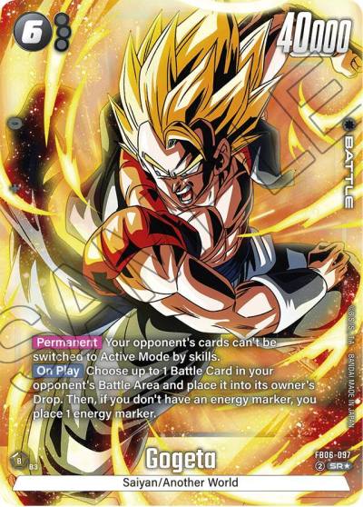 Gogeta Alternate Art FB06-097 Rivals Clash Fusion World card