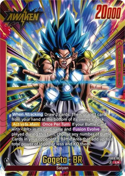 Gogeta BR Alternate Art FB09-001 Dual Evolution Fusion World card