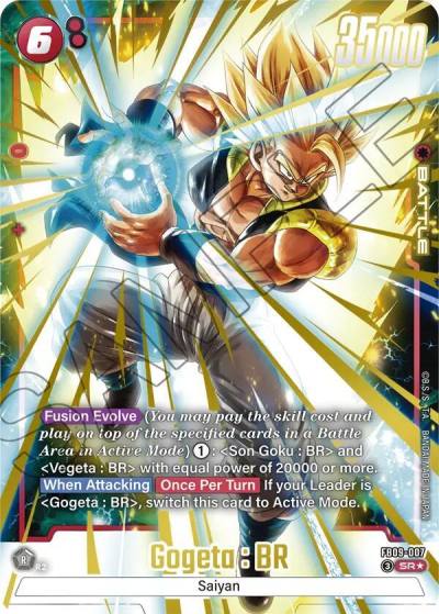 Gogeta BR Alternate Art FB09-007 Dual Evolution Fusion World card