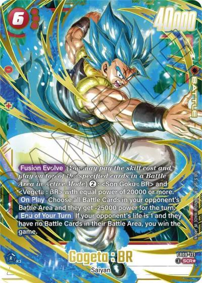 Gogeta BR Alternate Art FB09-121 Dual Evolution Fusion World card