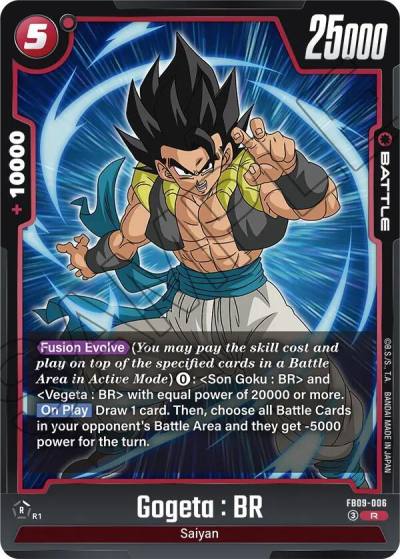 Gogeta BR FB09-006 Dual Evolution Fusion World card