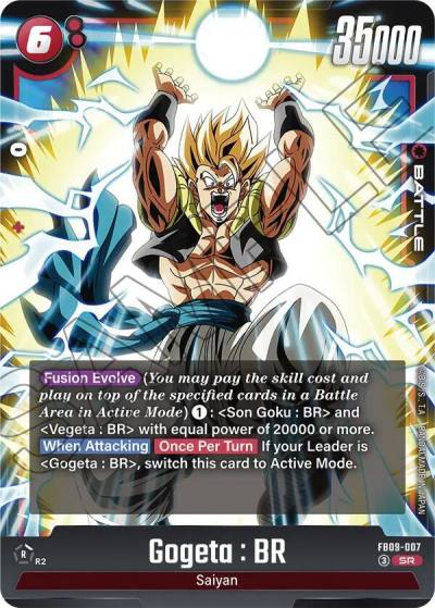 Gogeta BR FB09-007 Dual Evolution Fusion World card