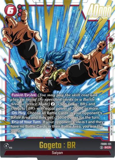Gogeta BR FB09-121 Dual Evolution Fusion World card